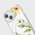 thumbnail image 5 of Caseco Mag-Safe iPhone 15 Yellow Wildflower Clear Case, 5 of 5