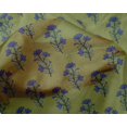 thumbnail image 4 of oneOone Silk Tabby Fabric Leaves & Floral Block Print Fabric BTY 42 Inch Wide, 4 of 4