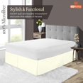 thumbnail image 3 of SGI Bedding 10 Inch Pleated Bed Skirt | Microfiber Bed Skirt | Fade Resistant, Wrinkle Free, Anti-static, Decorative, Extra Storage Space, Clutter-Free | Queen, Ivory, 3 of 6
