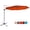 Brick Red, variant on 11' Patio Cantilever Offset Umbrella 360° Rotation Outdoor Tilt Blue