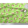 thumbnail image 2 of Soimoi Poly Georgette Fabric Love Text & Puppies Dog Printed Craft Fabric by the Yard 52 Inch Wide, 2 of 3