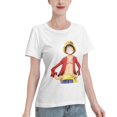 thumbnail image 2 of Women's Basic Short Sleeve T-Shirt One Piece Luffy, 2 of 6