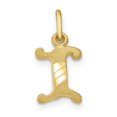thumbnail image 1 of Diamond2Deal 10K Yellow Gold Solid Small Letter I Initial Charm Pendant for Women, 1 of 4