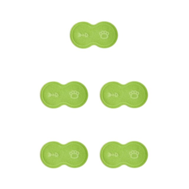 Maytalsory Easy To Clean Pet Mat Variety Of Styles Dog Accessory Safe And Non-toxic Green 5Set