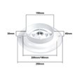 thumbnail image 1 of Adjustable Air Ventilation Cover Round Ducting Ceiling Wall Hole Abs Air Vent 250, 1 of 10