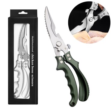 Yeacher Kitchen Shears Heavy Duty Kitchen Scissors Stainless Steel Food Cooking Scissors for Meat Chicken Turkey Multipurpose Dishwasher Safe