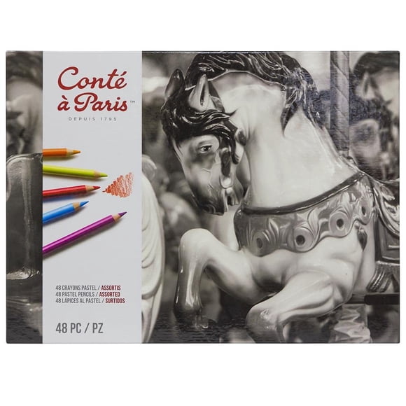 Conté à Paris 48 Unités Crayons Pastel Assortis