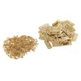 thumbnail image 1 of Siruishop 2x50x Mini Retro Jewelry Box Gate Door Hardware Folding Butt Hinges with Screw, 1 of 8