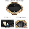 thumbnail image 2 of Ethnic Paisley Ornament Weekender Bohemian Chic Travel Duffel with Artistic Floral Pattern, Vintage Mala Inspired Design, 2 of 5