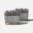 thumbnail image 4 of Veradek Demi Series Raised 30" Long Plastic-Stone Planter, 4 of 8