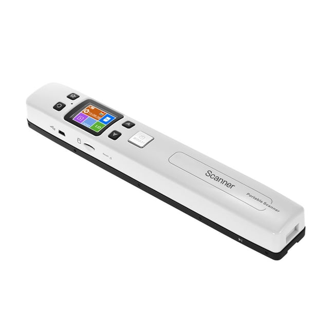 Balayeuse Portative à Main pour Documents/ Livres/ Images, Résolution 1050 Dpi, Numérisation Haute Vitesse, Format A4, JPEG/ PDF, Écran LCD Coloré pour Bureau et Entreprise, Reciepts