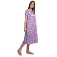 thumbnail image 4 of Moomaya Chemise de Nuit d'Allaitement à Col en V pour Femmes, Imprimée, à Manches Courtes, 4 of 5