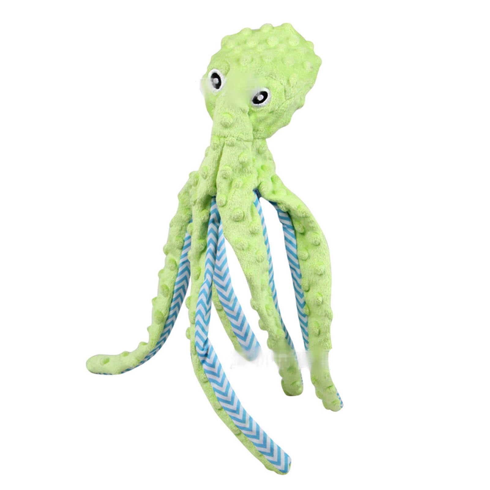 Stuffed Dog Chew Toy, Interactive Reduce Boredom Comfortable Stuffed Dog Plush Toy Safe Octopus Shape  For Large Dogs