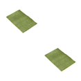 thumbnail image 2 of Youkk Polyester Chenille Bath Mat - Strong Water Absorption Exquisite Crafted Soft Texture No Shedding Yellow Green 40cm*60cm 2Set, 2 of 6