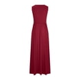 thumbnail image 3 of UPPADA Plus Size Wedding Guest Dress for Womens Short Sleeve Wedding Ball Prom Formal Dress Floor-Length Dress Cocktail Wedding Formal Wrap Dress Days, 3 of 5