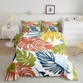 thumbnail image 2 of Erosebridal Tropical Palm Tree Bedding Sets Twin with Comforter, Botanical Plant Leaf Duvet Insert, Reversible 2 Pieces, 2 of 8