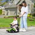 thumbnail image 2 of Aosom 3 in 1 Ride on Push Car, Licensed Kids Sliding Car, Green, 2 of 8