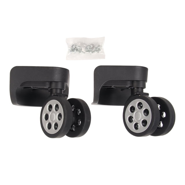 Roues de Valise Noires, 2 Pcs Roues de Valise de Remplacement Roues de Valise de Remplacement Matériaux Écologiques