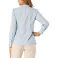 thumbnail image 3 of INSPIRE CHIC Chemises à Manches Longues pour Femmes avec Col Montant et Boutons, 3 of 7