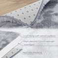 thumbnail image 3 of GlowSol 8'x10' Shaggy Area Rug for Living Room Dorm Home Decorative Non-Slip Plush Rugs Comfy Nursery Accent Floor Carpet Indoor Fluffy Area Rug, Light Gray, 3 of 6