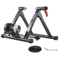 thumbnail image 1 of VEVOR Bike Trainer, 6 Level Resistance, 26-29 in & 700C Wheels, Foldable Magnetic Bicycle Stationary Stand for Indoor Exercise Riding with Quick Release Skewer & Front Wheel Riser Block for Road Bikes, 1 of 9