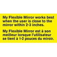 thumbnail image 2 of NU Brilliance My Flexible Mirror 10X Magnification Makeup Mirror with LED Light, 8" Diameter, Strong Suction Mount, 360° Adjustable Rotation, 2 of 5