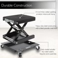 thumbnail image 3 of Pyle Motorcycle Scissor Jack Lift W/ Dolly - Portable Ez Bike Rack, Front Rear Center Tire Wheel Engine Stand W/ Wheels - Low Profile Manual Flat Floor Hoist Table for Cruiser, Dirt Bikes - PLMOTJC11, 3 of 6