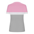 thumbnail image 4 of LOVZFMLL T-Shirts d'Été pour Femmes à Col en V Imprimés, Coupe Ample, Manches Courtes, 4 of 5