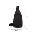 thumbnail image 3 of Sac à Dos pour Hommes Sac à Bandoulière Sac à Dos Bandoulière pour Hommes et Femmes Sac à Dos à Bandoulière Sac à Dos de Marche Sac Messager Multifonction Sac de Poitrine Sac Messager pour Hommes, 3 of 9