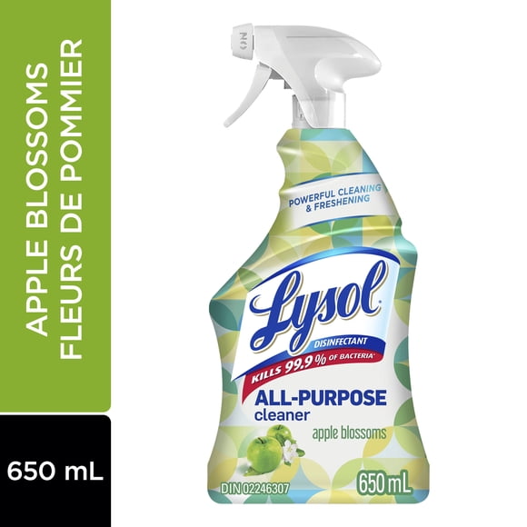 Nettoyant tout usage Lysol, Vaporisateur, pomme verte, nettoyage et rafraîchissement puissants, 650 ml