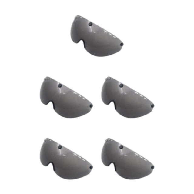 Transemion for Visor Peak 5-Snap Open Face Spare Parts Replaces Grey Type B 5Set