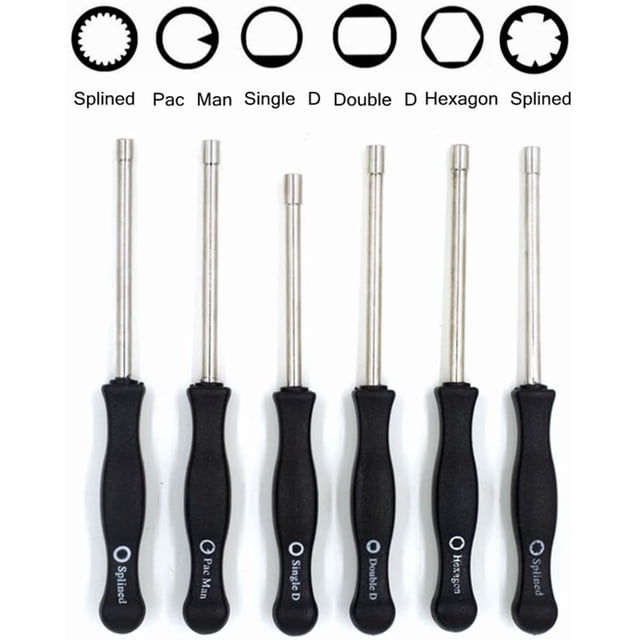 Carburetor adjustment tool Pac Man/Single D/Double D/Hexagon Hex Socket / 21-Teeth Splined / 7-Teeth Splined