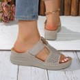 thumbnail image 4 of Womens Orthopedic Wedge Slides Sandals for Plantar Fasciitis Comfortable Arch Support Dressy Slip on, 4 of 7