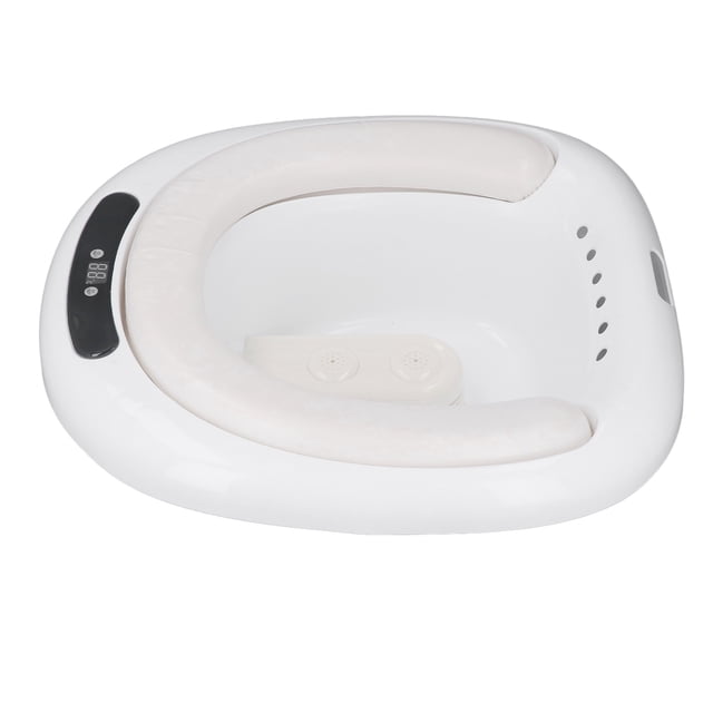Bain Assis Électrique, Bassine de Soins Post-Partum Sécuritaire à Conception Réglable 1500 ml pour Femmes Enceintes Kaki, Blanc