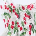 thumbnail image 4 of Toddler Baby Girl Summer Floral Strap Ruffle Casual Dress Outfits, 4 of 6
