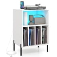 thumbnail image 1 of Costway Record Player Stand Turntable Stand with Vinyl Storage Holder & Shelf Table White White, 1 of 10