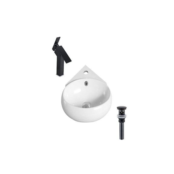 DROP Bath and Kitchen DR091256 Bathroom Vessel Sink Set