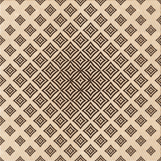 Ahgly Company Machine Washable Indoor Square Transitional Saddle Brown Area Rugs, 6' Square