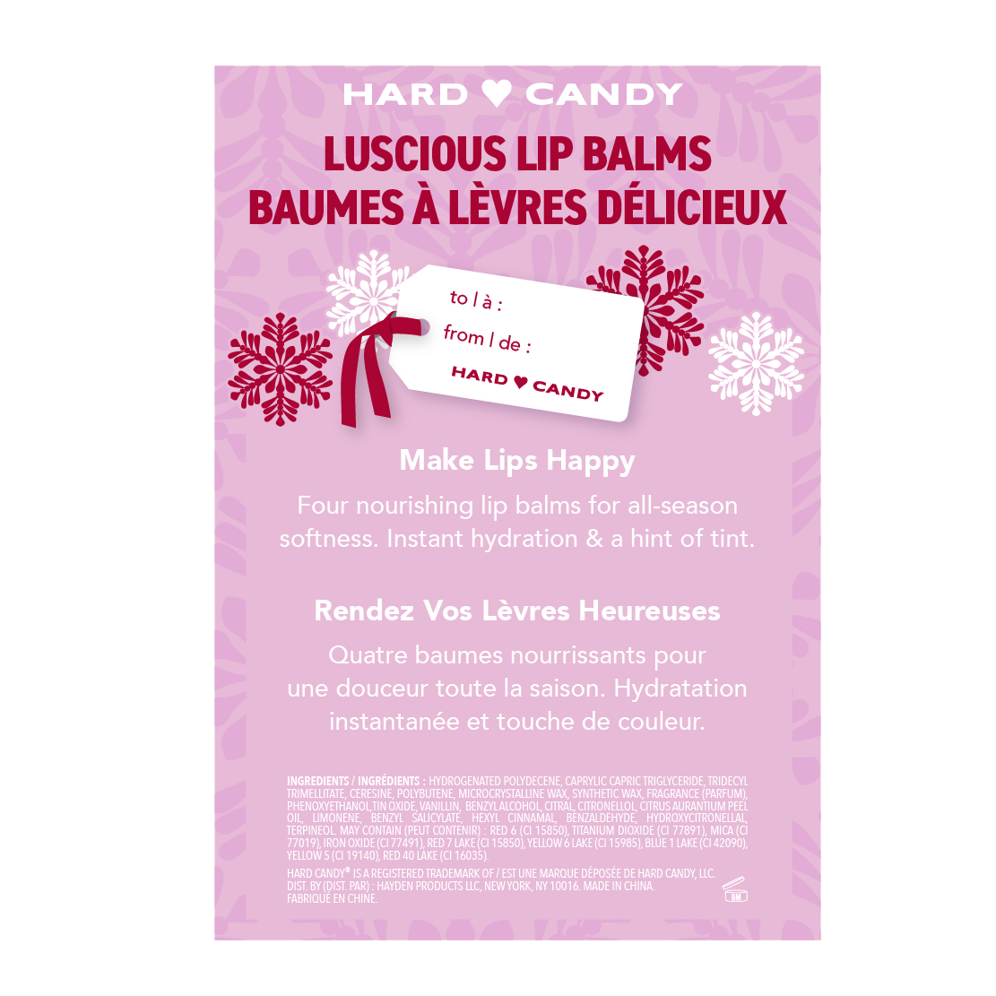 Hard Candy Luscious Lip Balm Gift Set for Her