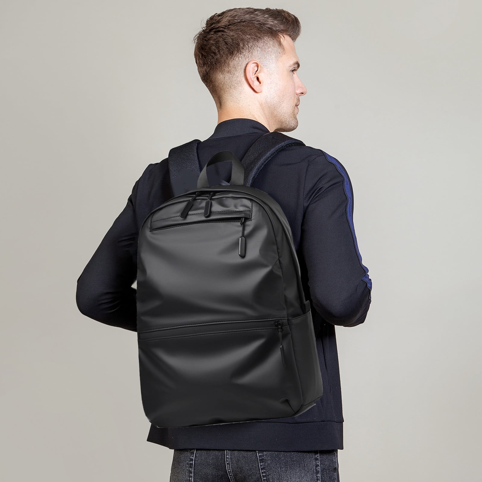 TopLLC Nylon Not Wet Water Large Capacity Backpack Laptop Bag Men Business Travel Backpack Student School Bag Suitable For School Work Business Trip And Travel storage backpack