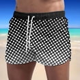 thumbnail image 2 of Swimming Trunks for Men,Mens Swimming Trunks,Mens and Womens Five-Point-Drying Drawstring Printing Breathable Sports Surfing Seaside Vacation Beach Trunks Swimming Trunks, 2 of 3