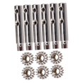 thumbnail image 1 of Wweixi 6 Pcs Pinces de Guitare Style Machine2 Têtes Épingles et Pièces Style 8, 1 of 6