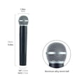 thumbnail image 2 of Wisewang Children Artificial Handheld Microphone Live Streaming Stage Performance Simulation Mic Props Toy Birthday Big Tube Black 1Set, 2 of 6