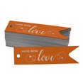 thumbnail image 1 of Inkdotpot Pack Of 100 Real Silver Foil Paper Tags Made With Love Text Favor Hang Tags, 1 of 6
