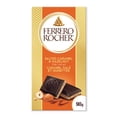thumbnail image 1 of FERRERO ROCHER tablette de chocolat de qualité supérieure, caramel salé et noisettes 70% cacao chocolat noir, 90g, 1 of 8