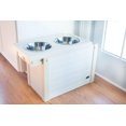 thumbnail image 2 of New Age Pet Piedmonet Raised Pet Diner XL White With Food Storage, 2 of 4