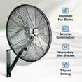 thumbnail image 2 of Hurricane 20 Inch Pro Commercial Grade Classic Wall Mount Fan, Black, 2 of 9