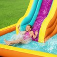 thumbnail image 3 of Bestway H2OGO! Tidal Tower Slide Kids Backyard Inflatable Water Park w/ Slide and Air Blower, 3 of 12