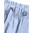 thumbnail image 4 of MAWCLOS Men Trousers Elastic Waist Sweatpants Drawstring Pants Baggy Party Solid Lounge Light Blue S, 4 of 9