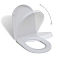 thumbnail image 1 of Siège de Toilette Blanc à Fermeture Douce Carré, 1 of 5
